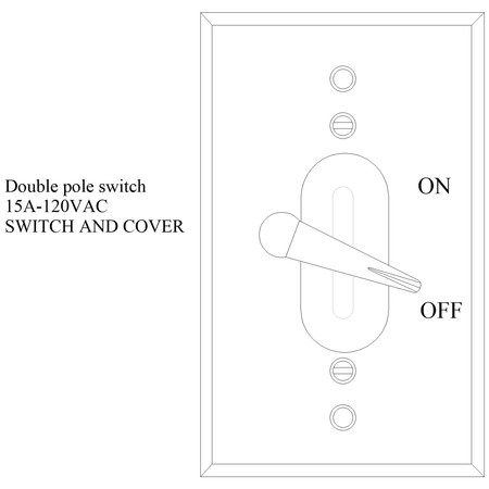 MULBERRY Electrical Box Cover, 1 Gang, Rectangular, Aluminum, Toggle Switch 30490